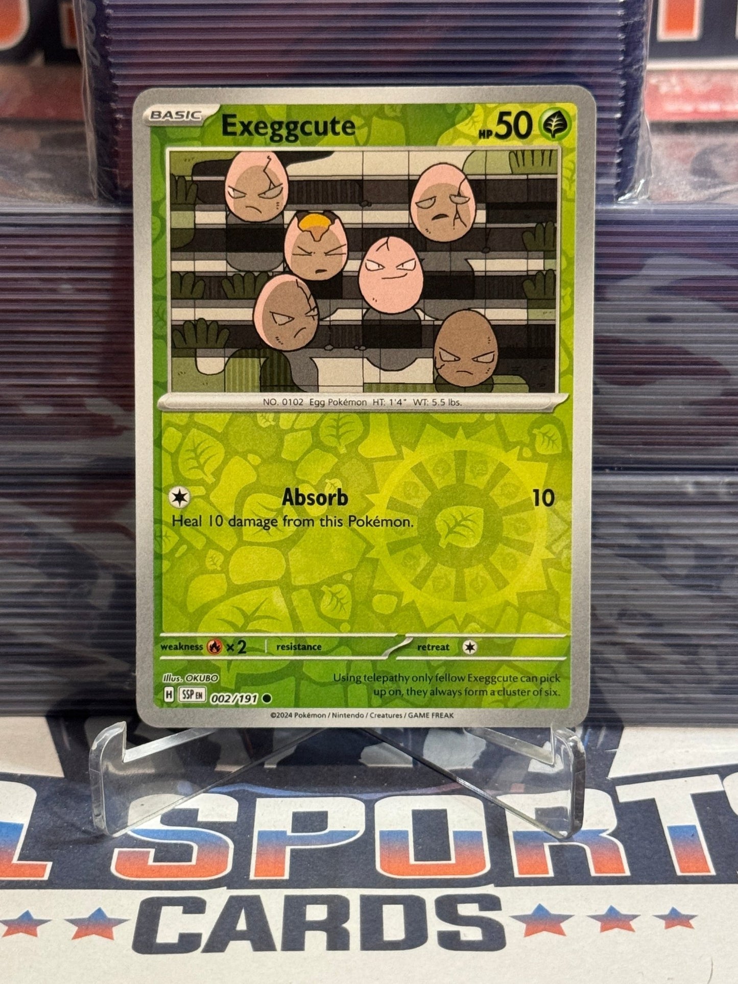 Pokemon TCG: Surging Sparks - Exeggcute (Holo, Common) 2