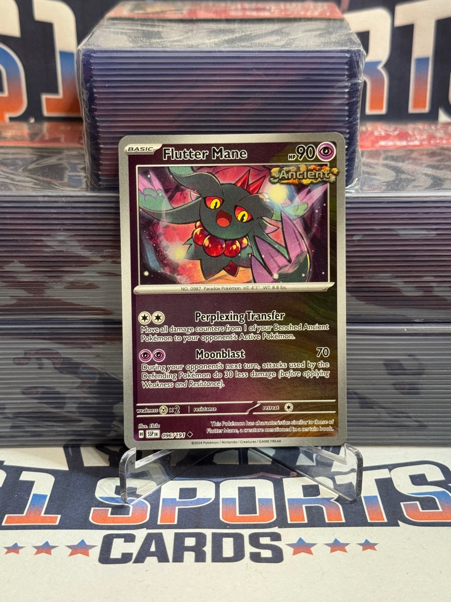 Pokemon TCG: Surging Sparks - Flutter Mane (Reverse Holo, Uncommon) #96