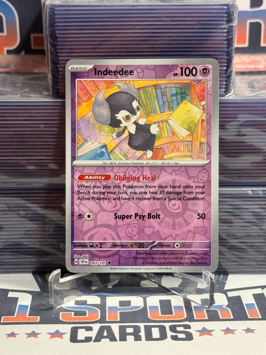 Pokemon TCG: Surging Sparks - Indeedee (Reverse Holo, Uncommon) 93