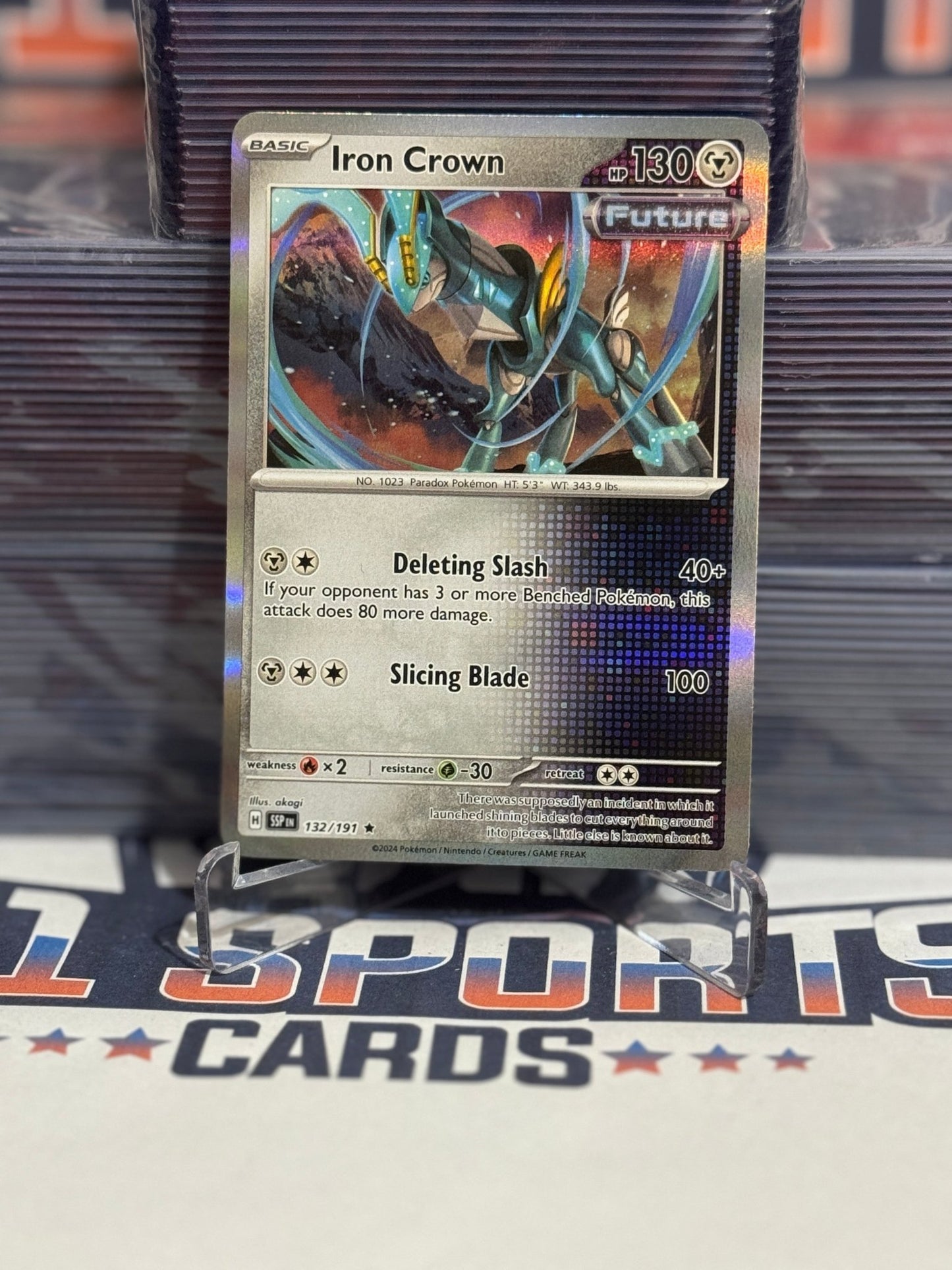 Pokemon TCG: Surging Sparks - Iron Crown (Holo, Common) #132