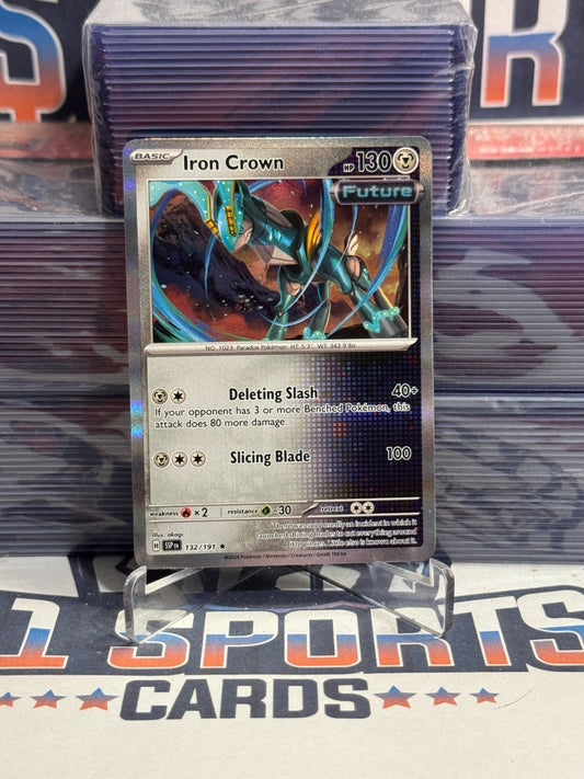 Pokemon TCG: Surging Sparks - Iron Crown (Holo, Rare) 132