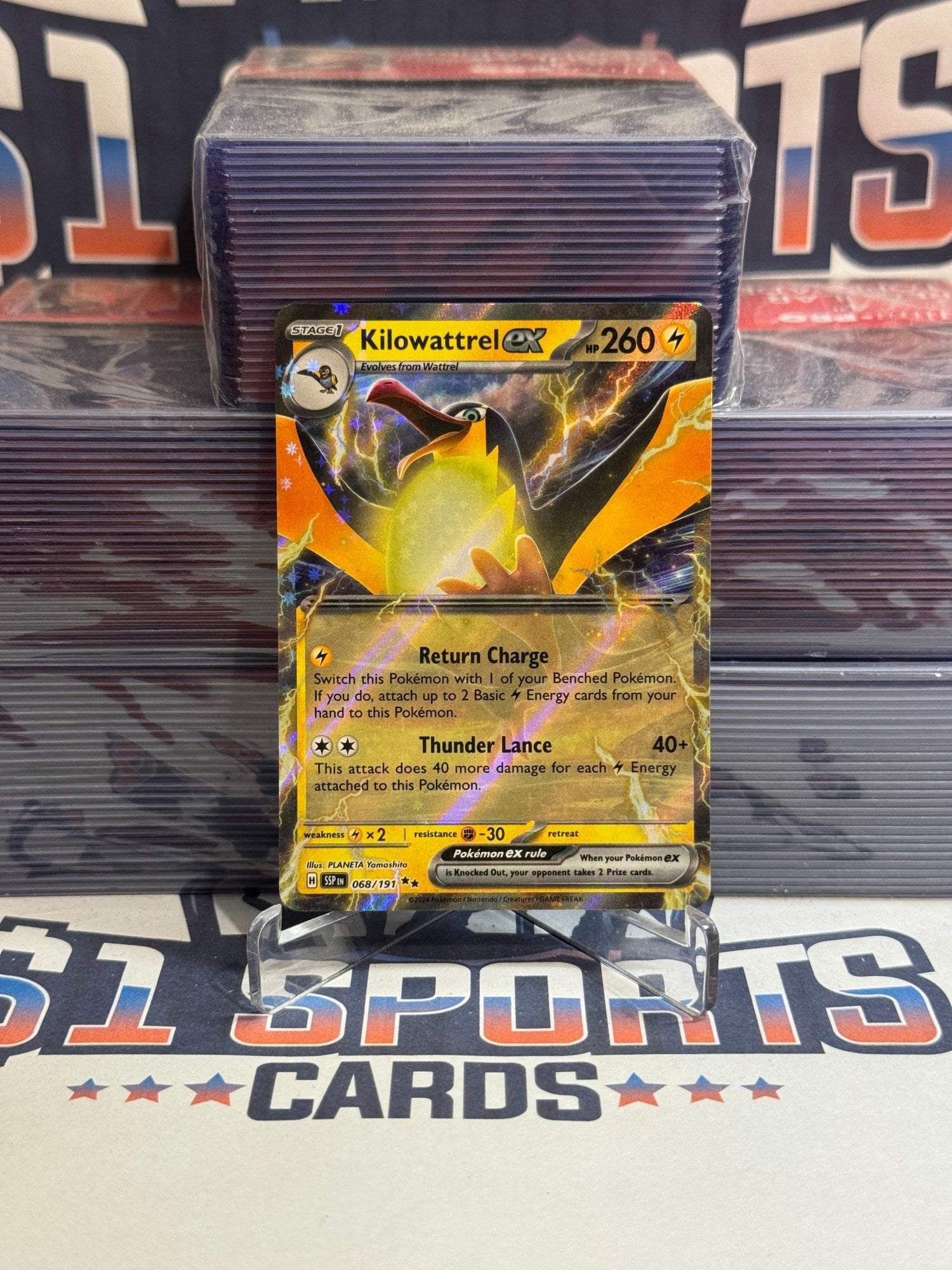 Pokemon TCG: Surging Sparks - Kilowattrel EX (Double Rare) #68