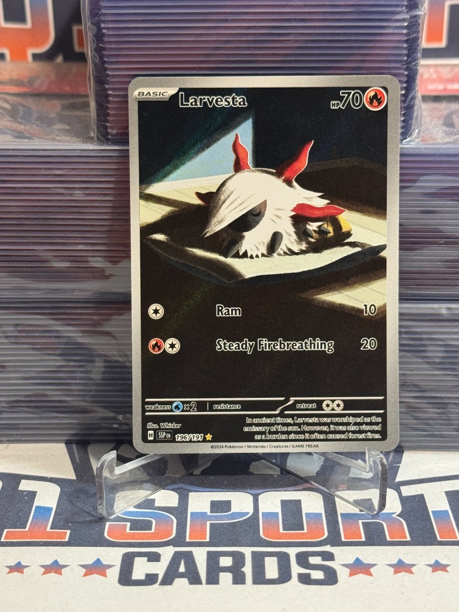 Pokemon TCG: Surging Sparks - Larvesta (Illustration Rare) 196