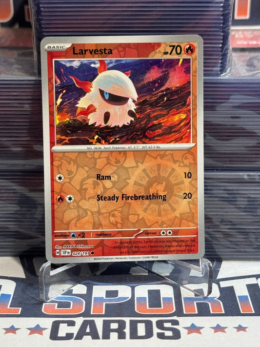 Pokemon TCG: Surging Sparks - Larvesta (Reverse Holo, Common) 24
