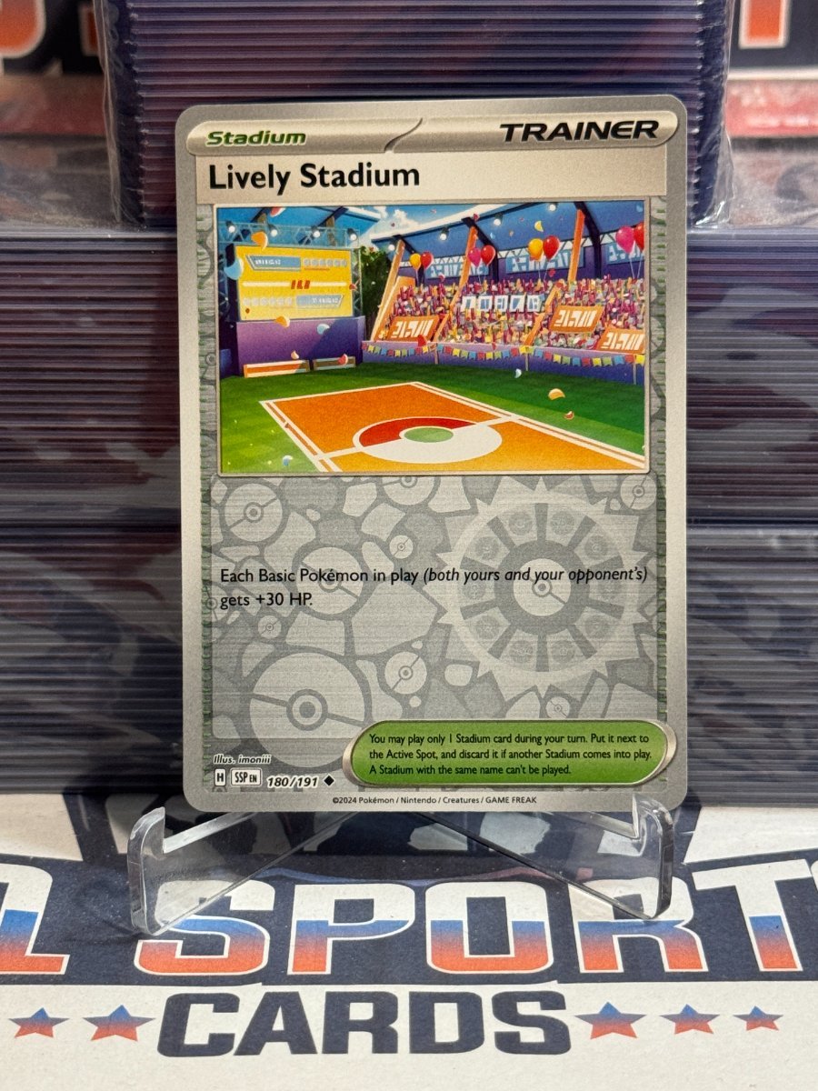 Pokemon TCG: Surging Sparks - Lively Stadium (Reverse Holo, Uncommon) 180
