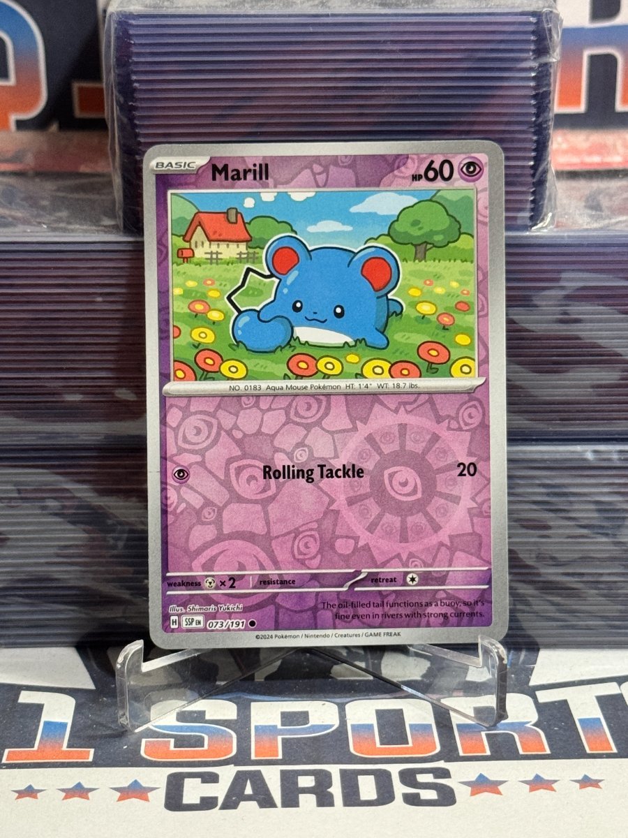 Pokemon TCG: Surging Sparks - Marill (Reverse Holo, Common) 73