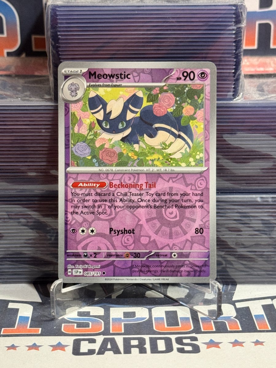 Pokemon TCG: Surging Sparks - Meowstic (Reverse Holo, Uncommon) 85