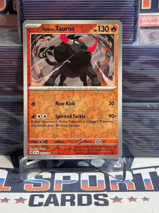 Pokemon TCG: Surging Sparks - Paldean Tauros (Reverse Holo, Uncommon) 18