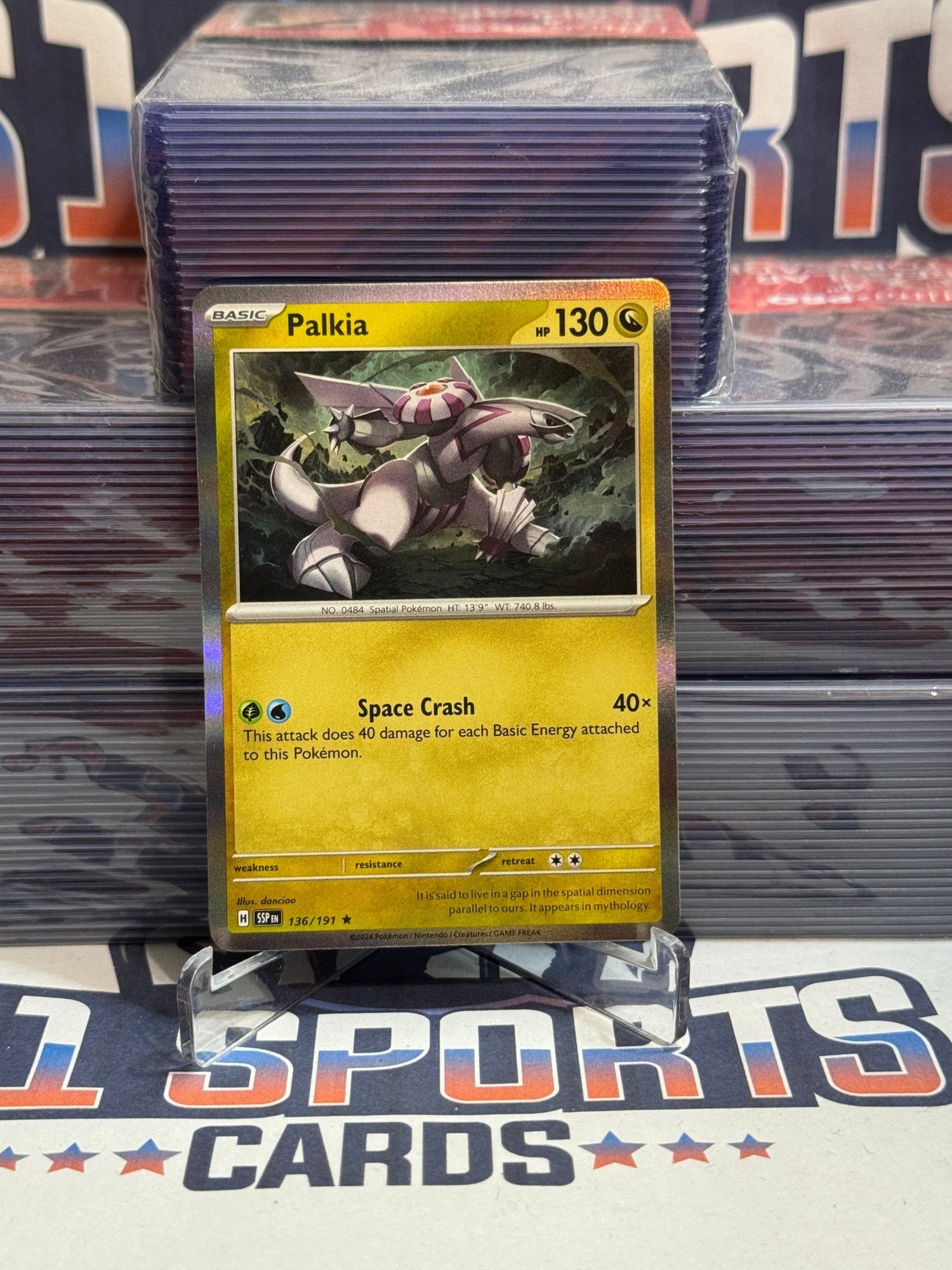 Pokemon TCG: Surging Sparks - Palkia (Holo, Rare) #136