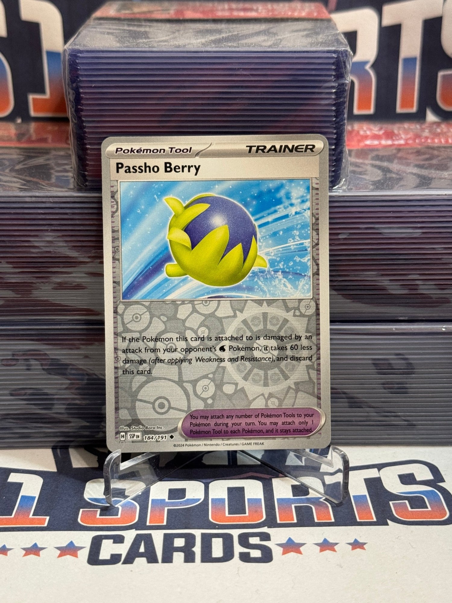 Pokemon TCG: Surging Sparks - Passho Berry (Reverse Holo, Uncommon) #184