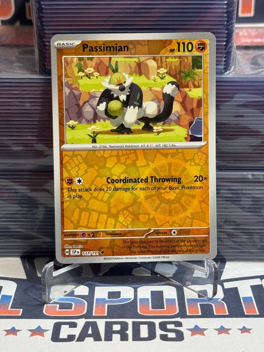 Pokemon TCG: Surging Sparks - Passimian (Reverse Holo, Uncommon) 111