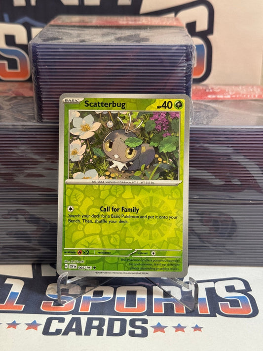 Pokemon TCG: Surging Sparks - Scatterbug (Reverse Holo, Common) #5