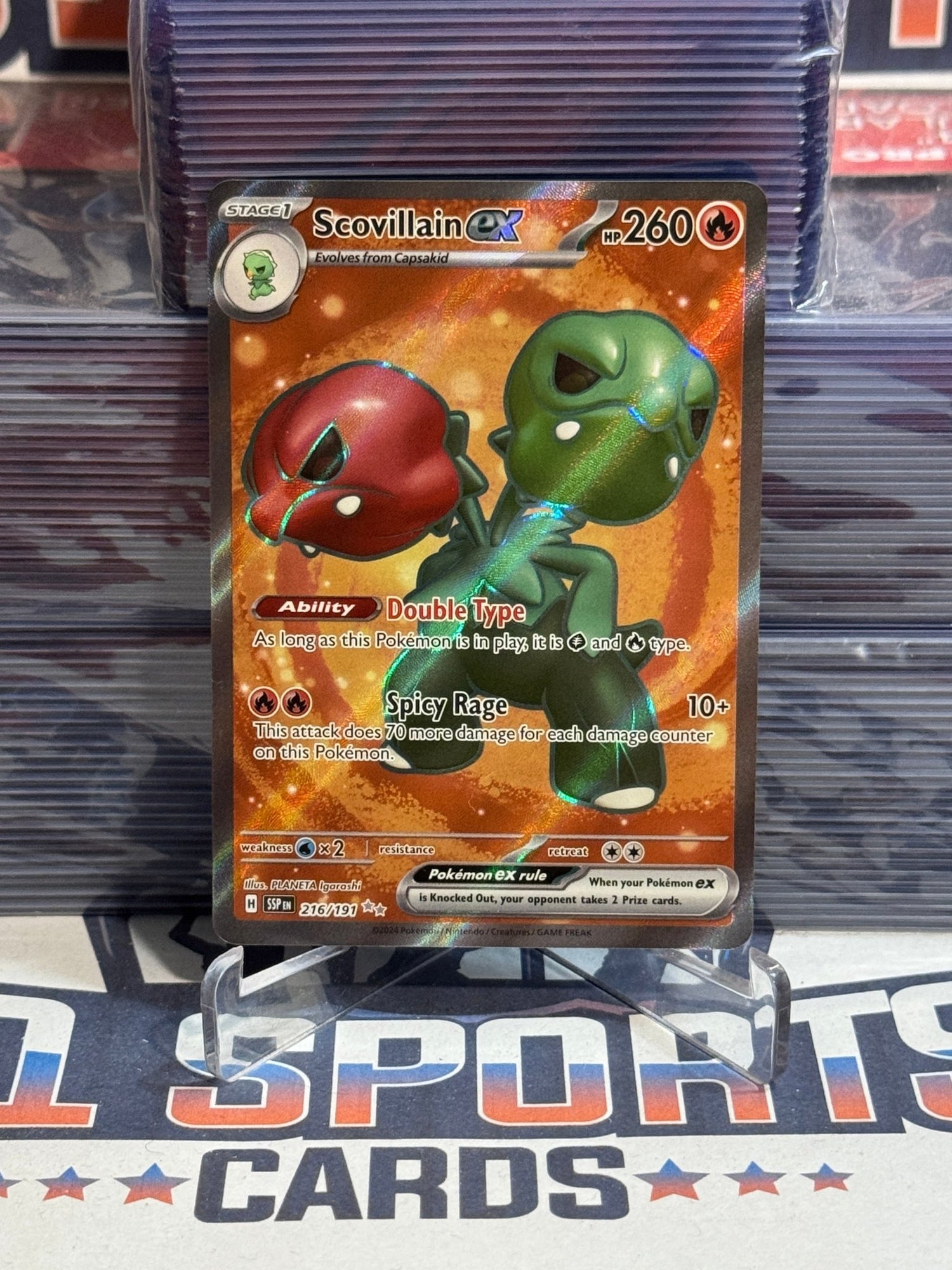 Pokemon TCG: Surging Sparks - Scovillain EX (Ultra Rare) 216