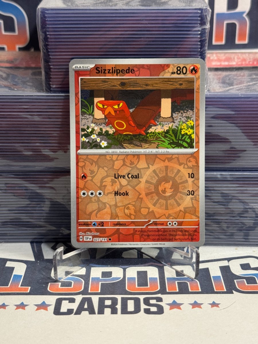 Pokemon TCG: Surging Sparks - Sizzlipede (Reverse Holo, Common) 27