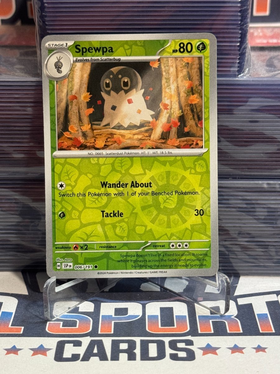 Pokemon TCG: Surging Sparks - Spewpa (Reverse Holo, Common) 6