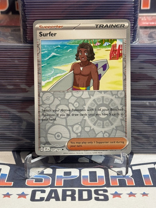 Pokemon TCG: Surging Sparks - Surfer (Reverse Holo, Uncommon) 187