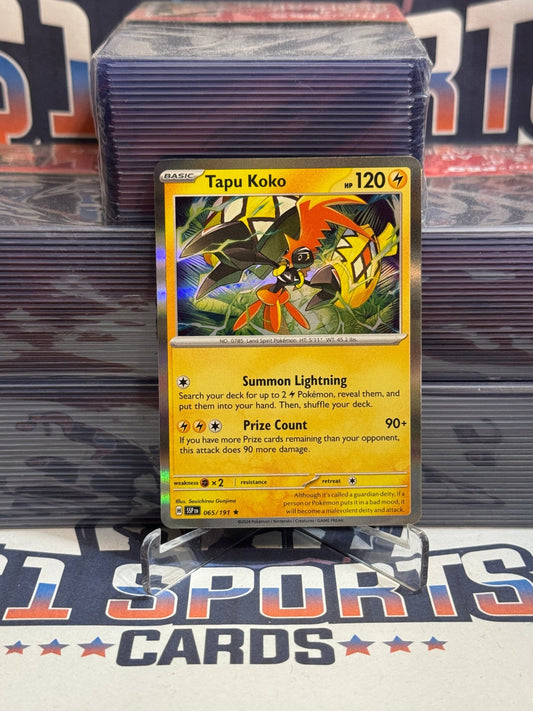 Pokemon TCG: Surging Sparks - Tapu Koko (Holo, Rare) #65