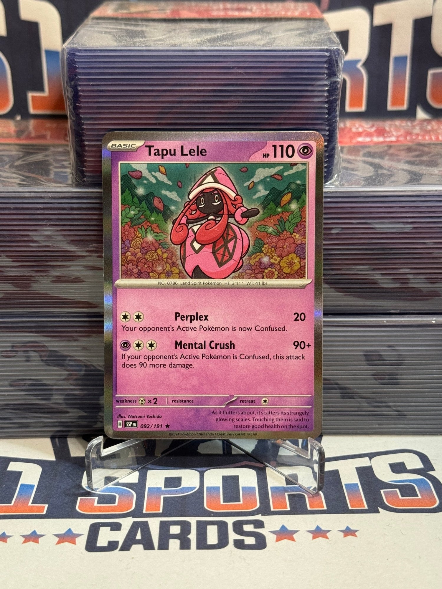 Pokemon TCG: Surging Sparks - Tapu Lele (Holo, Rare) #92