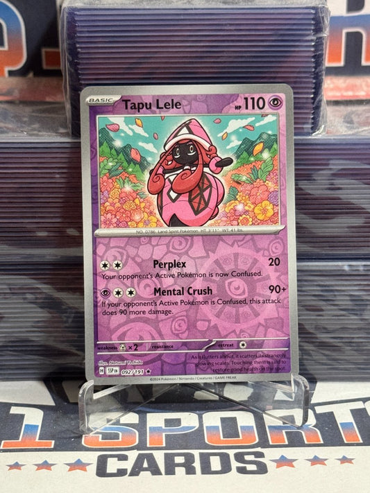 Pokemon TCG: Surging Sparks - Tapu Lele (Reverse Holo, Uncommon) 92