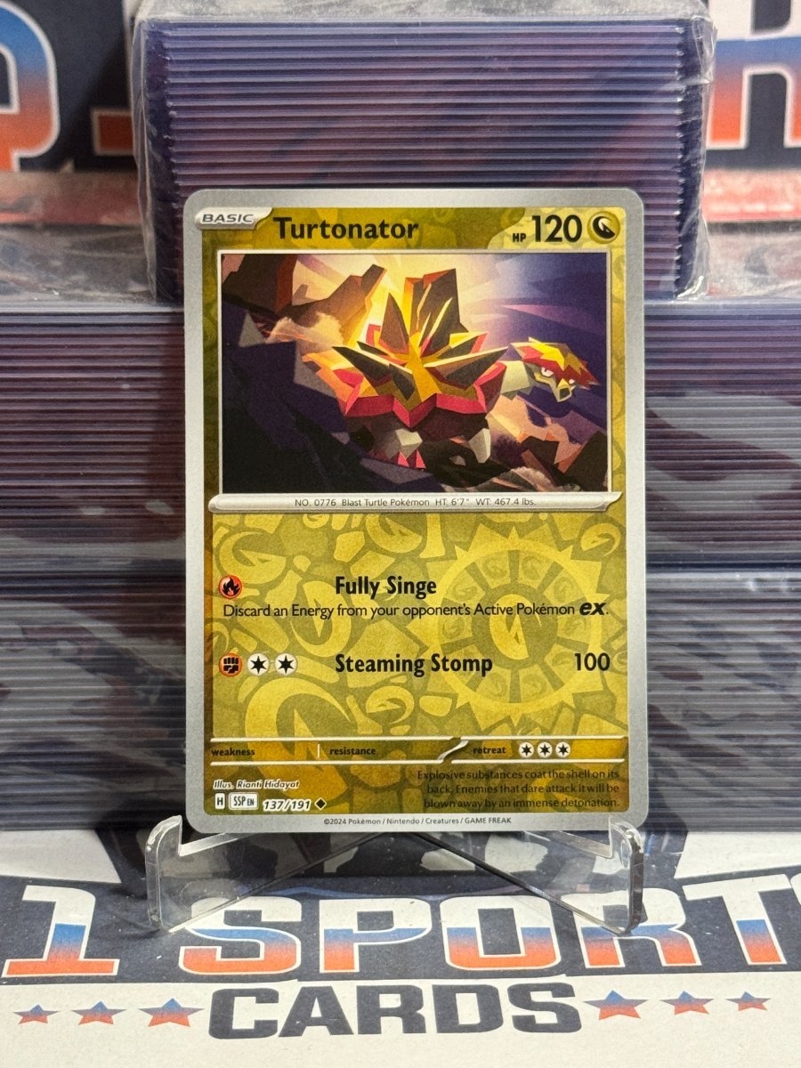 Pokemon TCG: Surging Sparks - Turtonator (Reverse Holo, Uncommon) 137