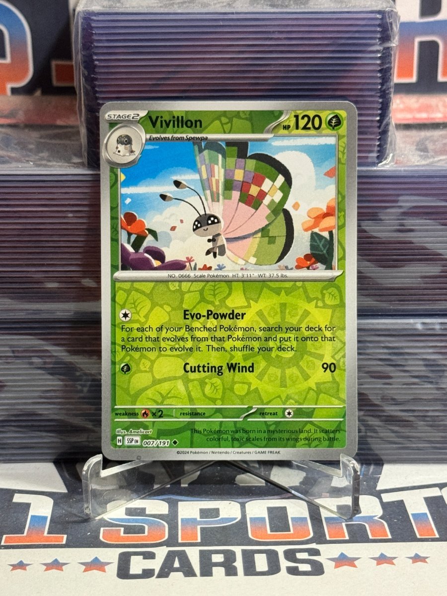 Pokemon TCG: Surging Sparks - Vivilion (Reverse Holo, Uncommon) 7