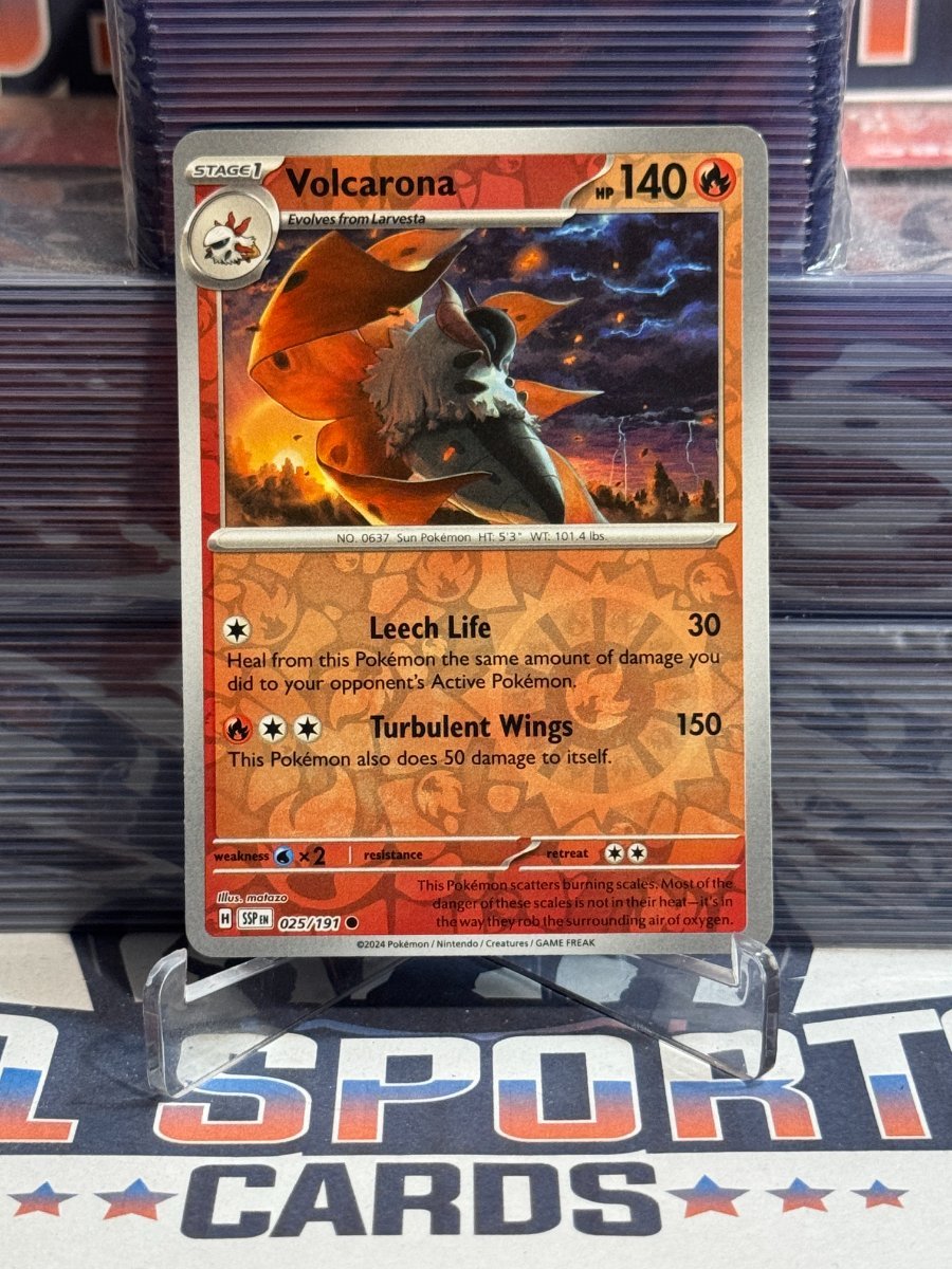 Pokemon TCG: Surging Sparks - Volcarona (Reverse Holo, Common) 25