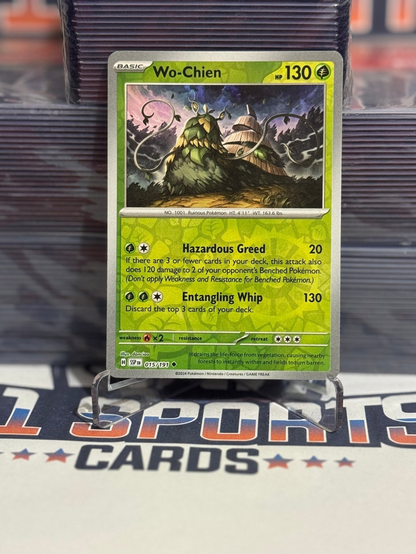 Pokemon TCG: Surging Sparks - Wo - Chien (Reverse Holo, Uncommon) #15