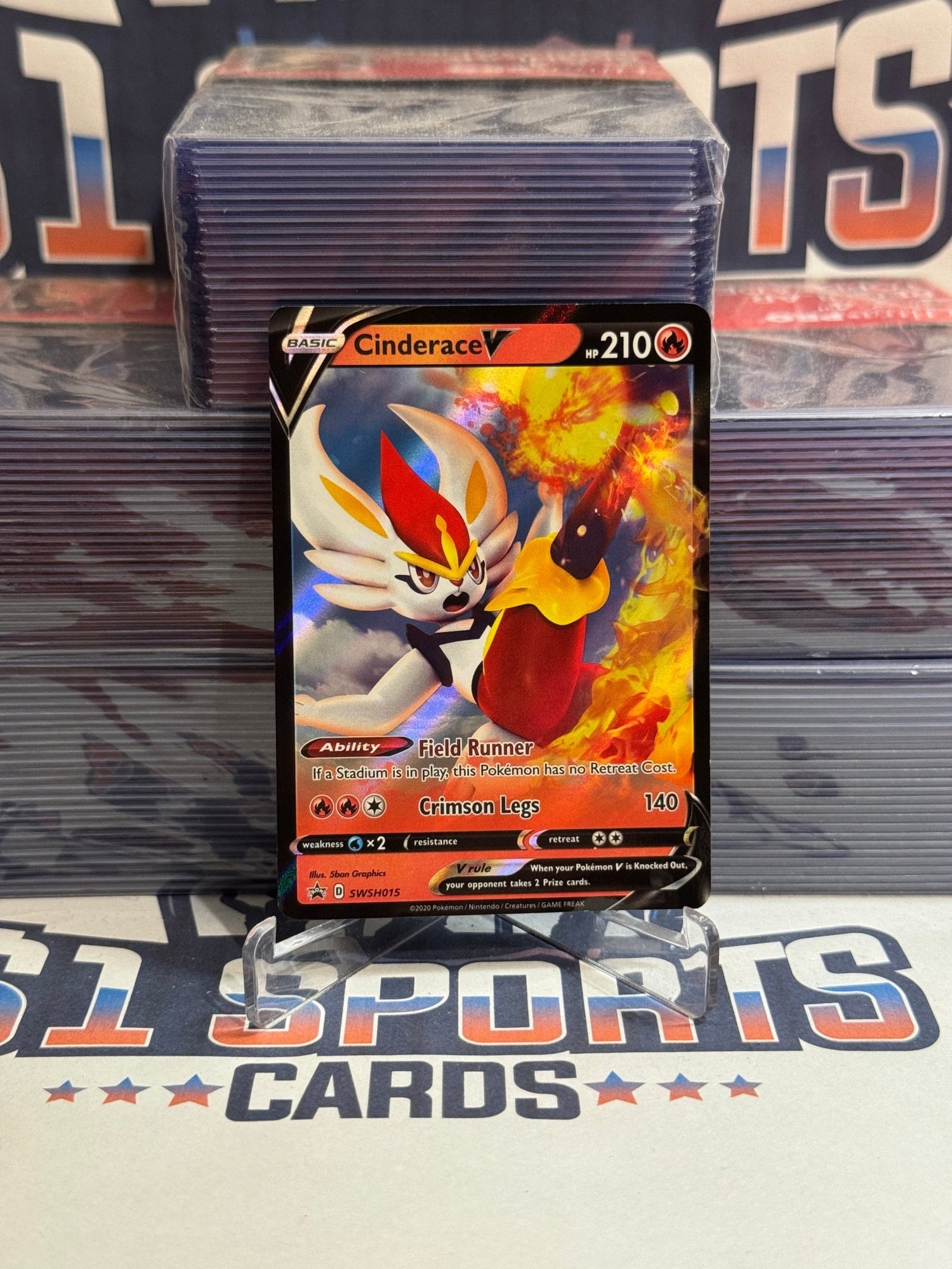 Pokemon TCG: Sword & Shield - Cinderace V (Promo) #SWSH015