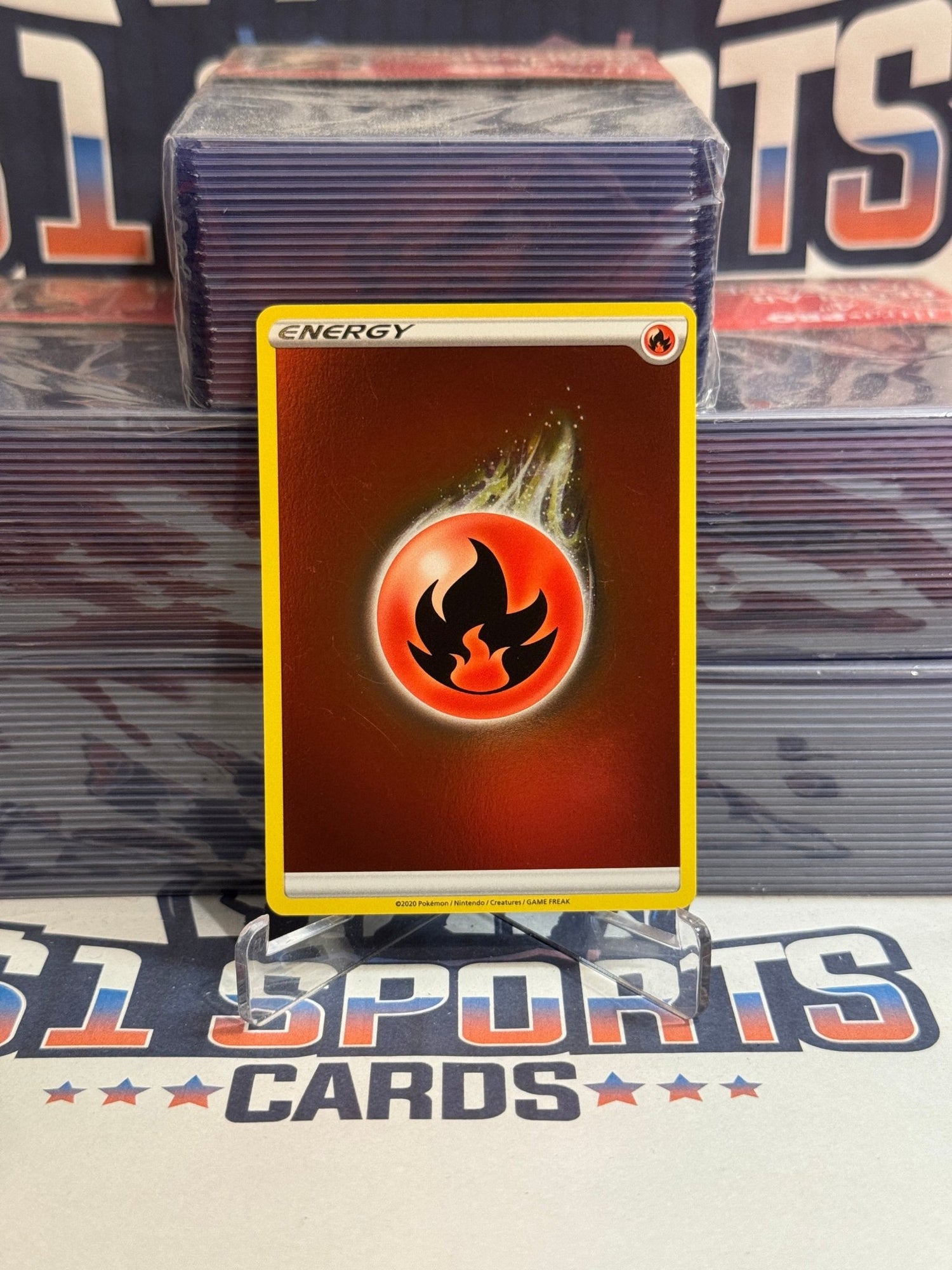 Pokemon TCG: Sword & Shield - Fire Energy (Holo) #NNO