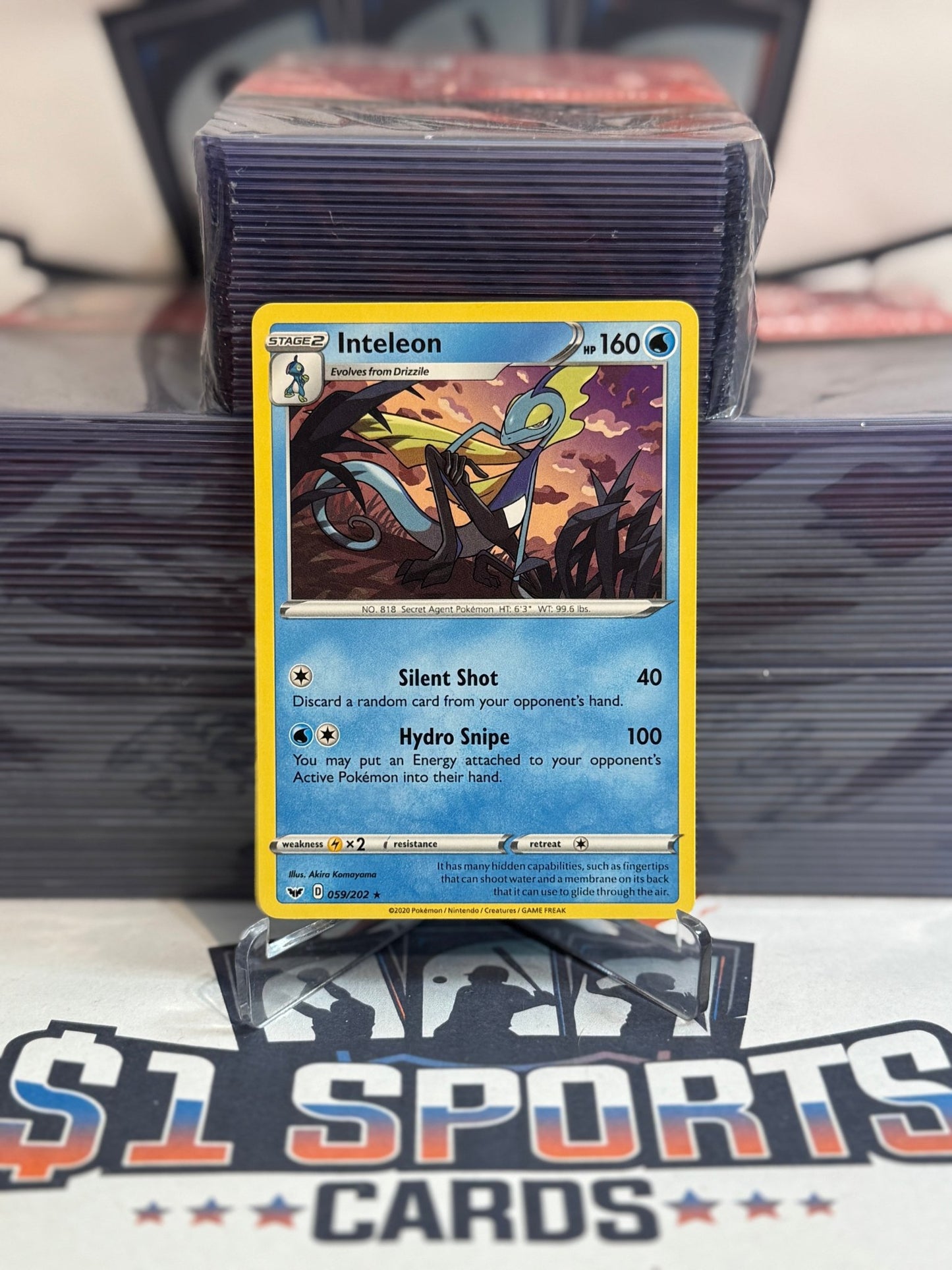 Pokemon TCG: Sword & Shield - Inteleon (Rare) #59