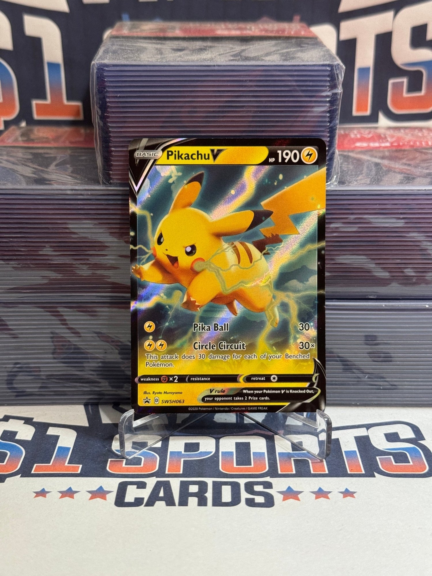 Pokemon TCG: Sword & Shield - Pikachu V (Promo) #SWSH063