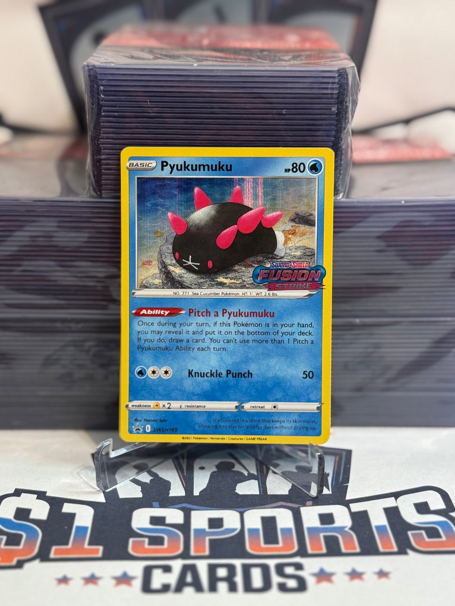 Pokemon TCG: Sword & Shield - Pyukumuku (Pre - Release Promo) #SWSH169