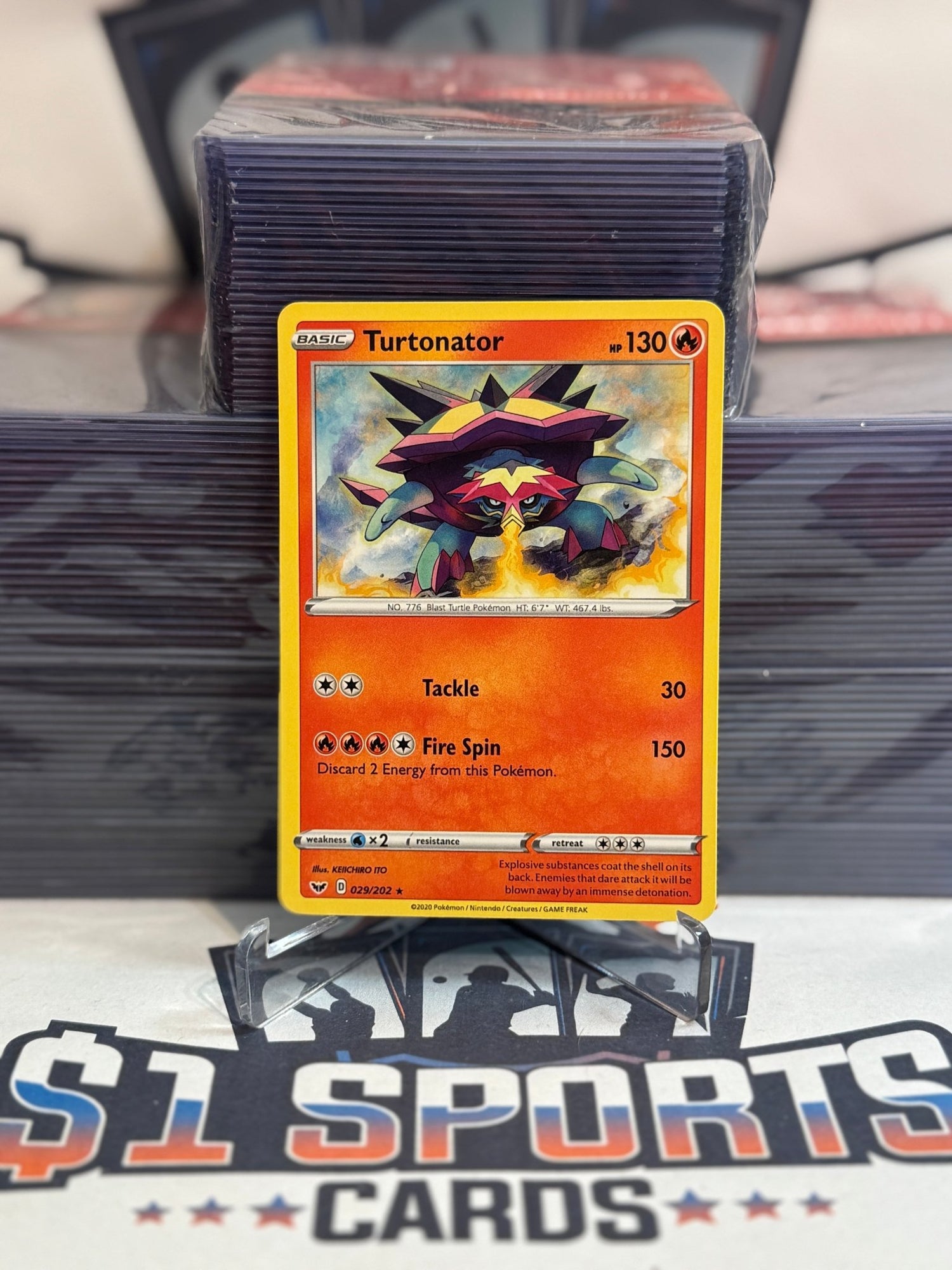 Pokemon TCG: Sword & Shield - Turtonator (Rare) #29