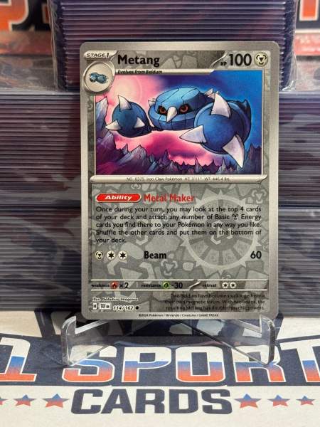 Pokemon TCG: Temporal Forces - Metang (Reverse Holo, Common) 114