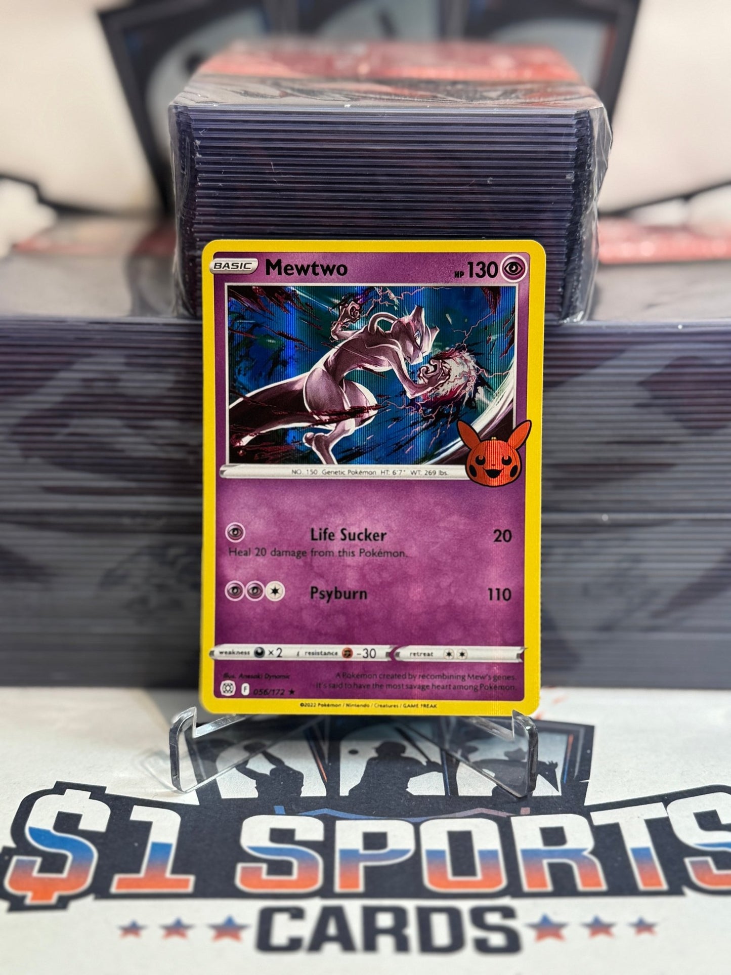 Pokemon TCG: Trick or Trade BOOster - Mewtwo (Holo, Rare) #56