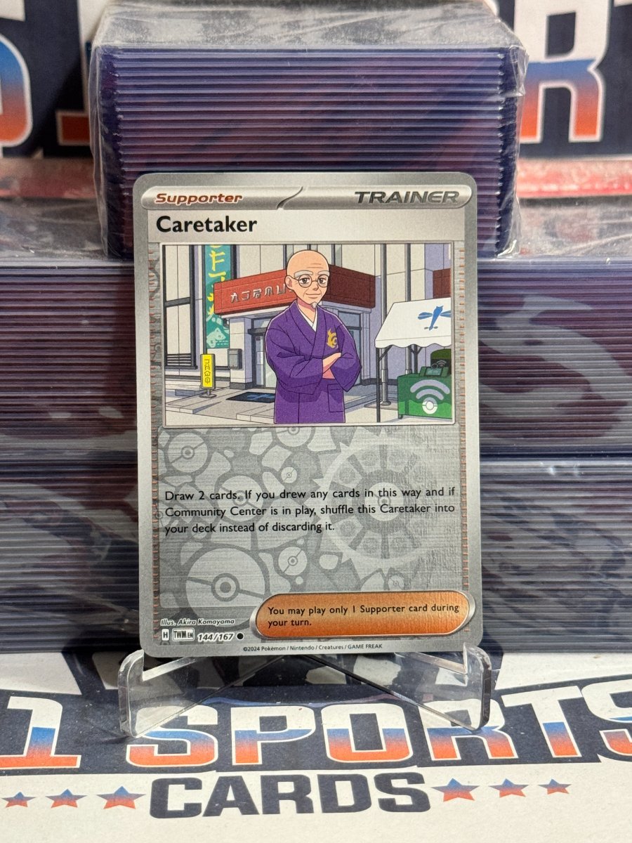 Pokemon TCG: Twilight Masquerade - Caretaker (Reverse Holo, Uncommon) 144