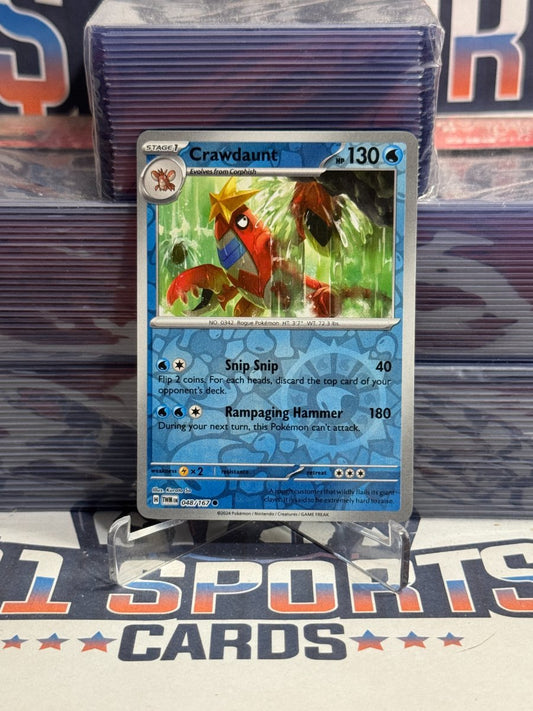 Pokemon TCG: Twilight Masquerade - Crawdaunt (Reverse Holo, Common) 48