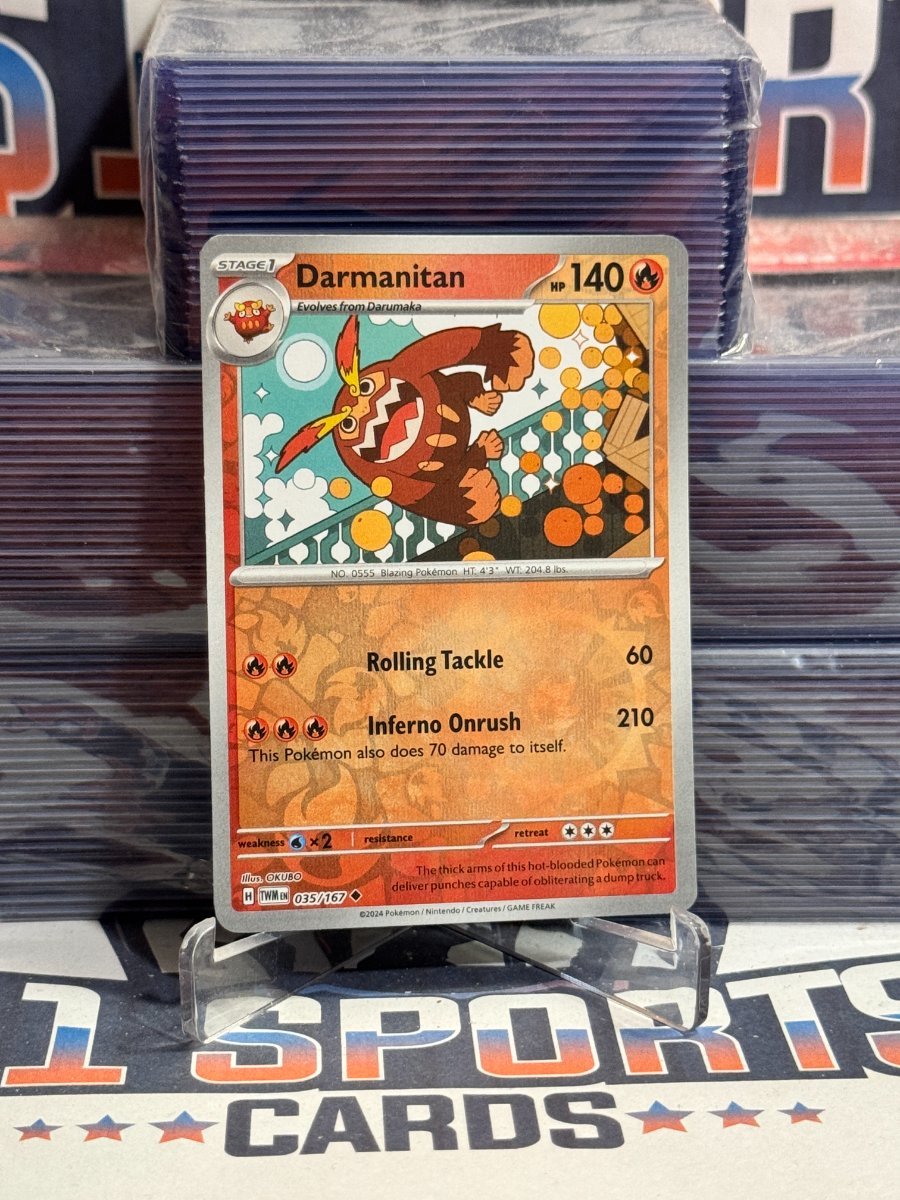 Pokemon TCG: Twilight Masquerade - Darmanitan (Reverse Holo, Uncommon) 35