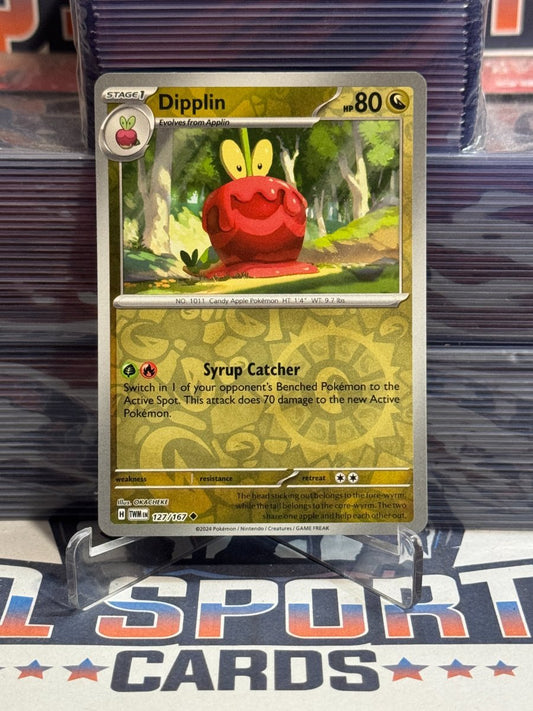 Pokemon TCG: Twilight Masquerade - Dipplin (Reverse Holo, Uncommon) 127