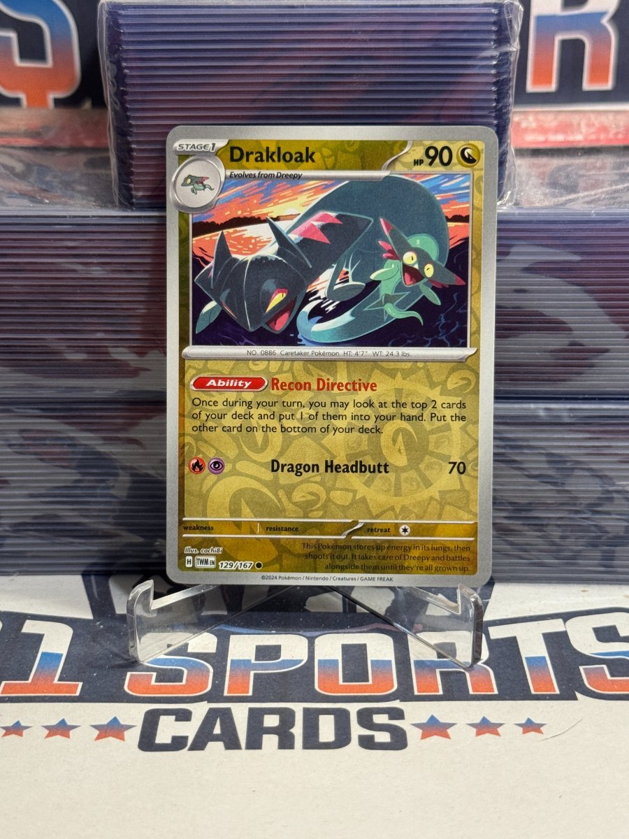 Pokemon TCG: Twilight Masquerade - Drakloak (Reverse Holo, Common) 129