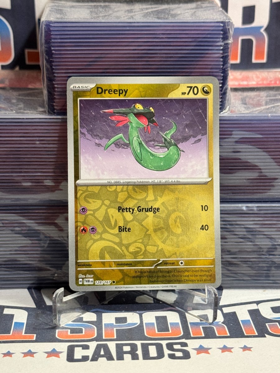 Pokemon TCG: Twilight Masquerade - Dreepy (Reverse Holo, Common) 128