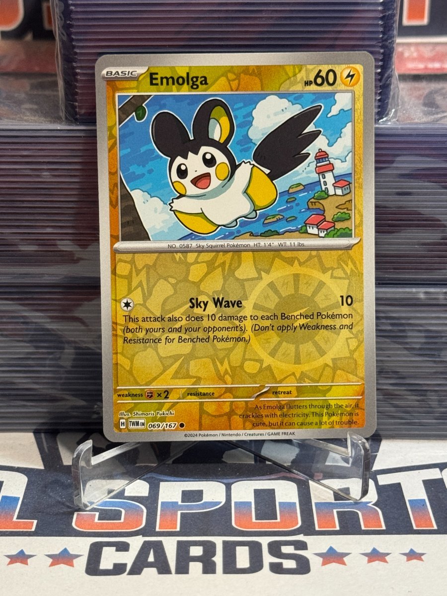 Pokemon TCG: Twilight Masquerade - Emolga (Reverse Holo, Common) 69