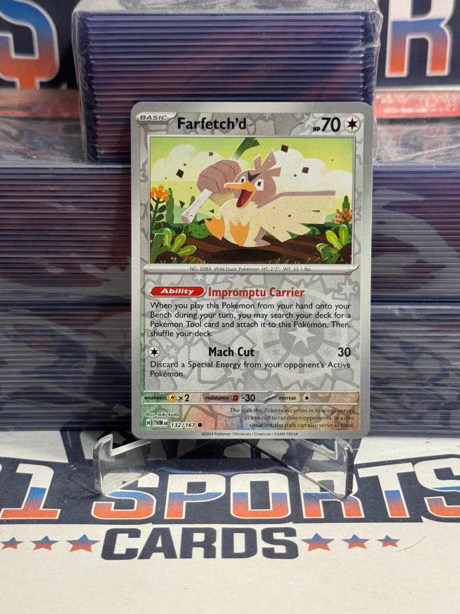 Pokemon TCG: Twilight Masquerade - Farfetch'd (Reverse Holo, Common) 132