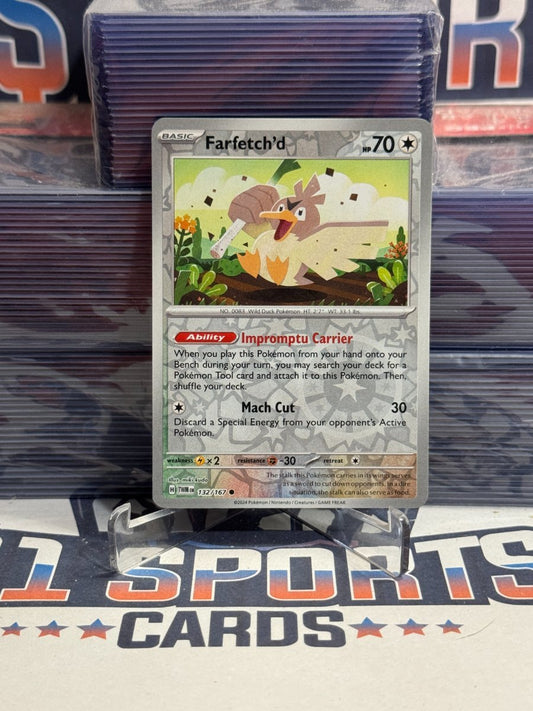 Pokemon TCG: Twilight Masquerade - Farfetch'd (Reverse Holo, Common) 132