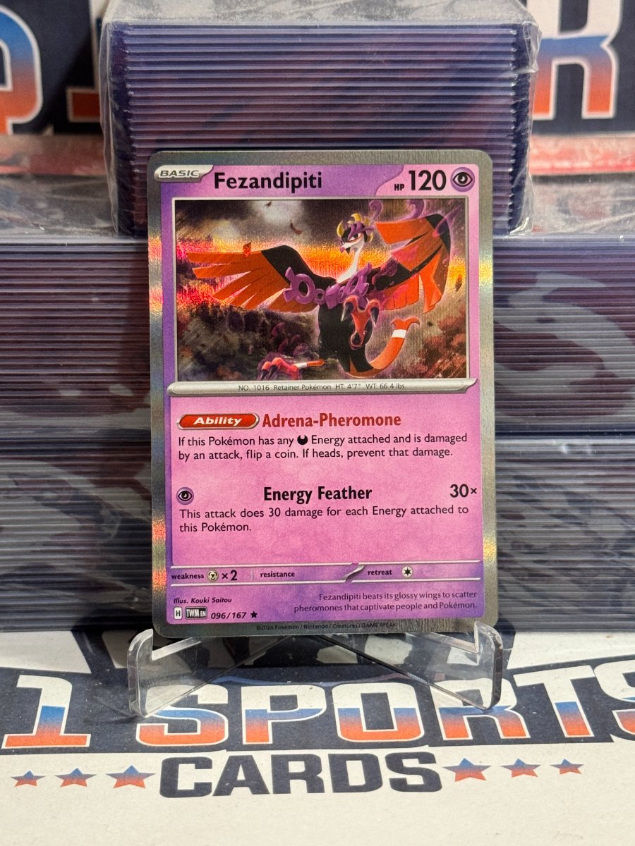 Pokemon TCG: Twilight Masquerade - Fezandipiti (Holo, Rare) 96