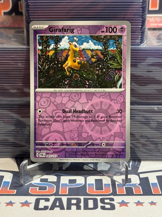 Pokemon TCG: Twilight Masquerade - Girafaig (Reverse Holo, Common) 83