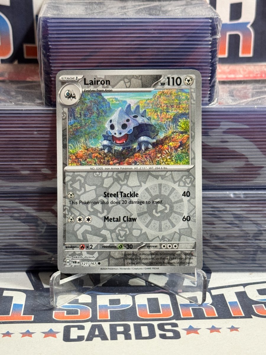 Pokemon TCG: Twilight Masquerade - Lairon (Reverse Holo, Common) 121