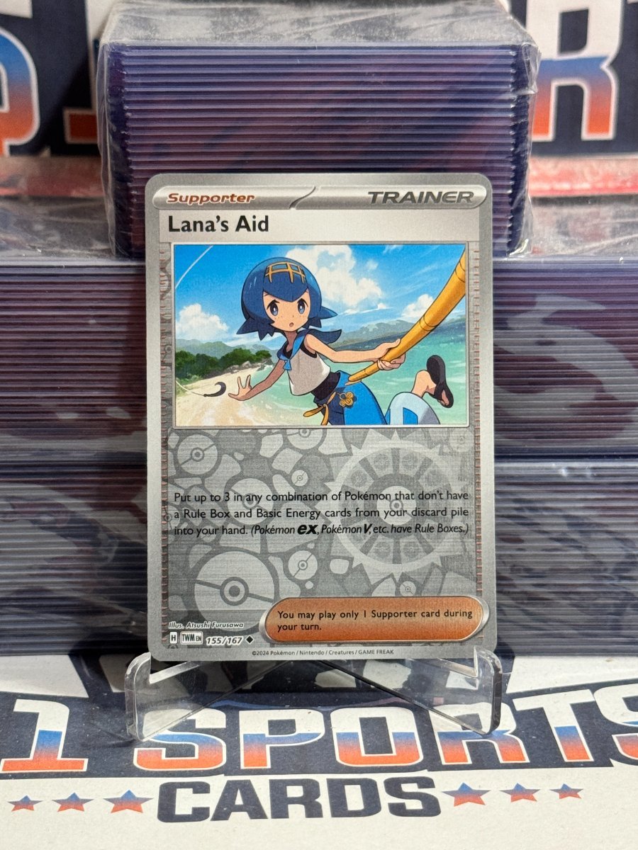 Pokemon TCG: Twilight Masquerade - Lana's Aid (Reverse Holo, Uncommon) 155