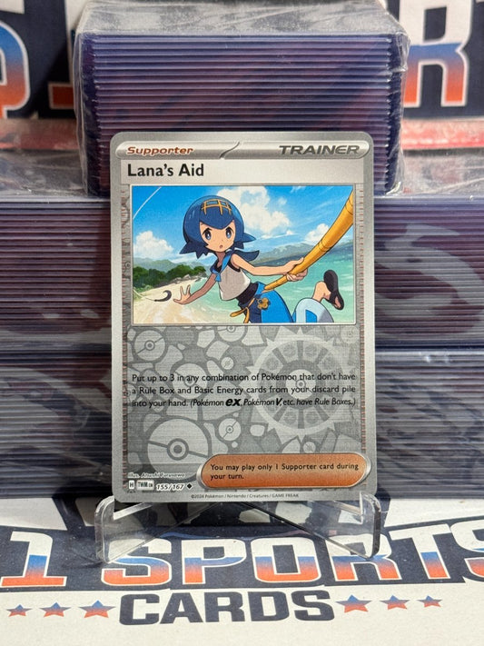 Pokemon TCG: Twilight Masquerade - Lana's Aid (Reverse Holo, Uncommon) 155