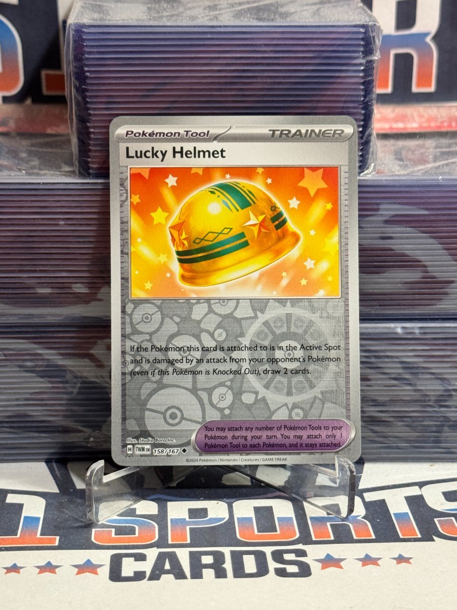 Pokemon TCG: Twilight Masquerade - Lucky Helmet (Reverse Holo, Uncommon) 158